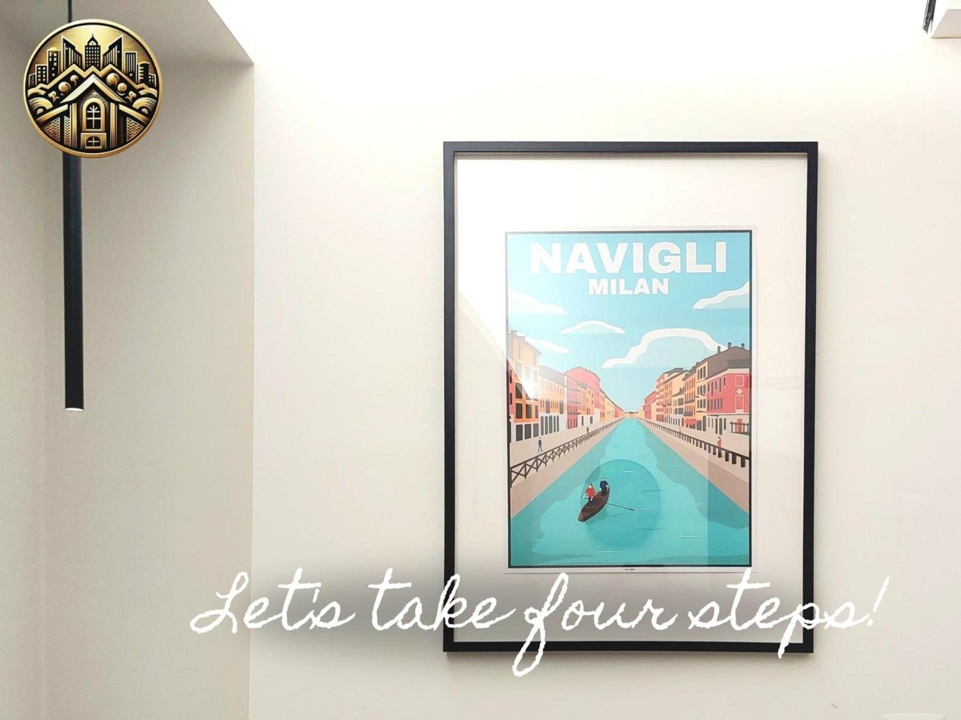 Navigli-San Babila New Studio Attico Balcone Aria Milaan Buitenkant foto